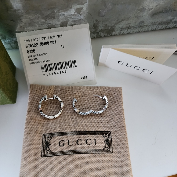 Gucci Jewelry - GUCCI Interlocking G hoop earings